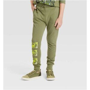 Jurassic Park Boys' Dinosaur Jogger Pants Green Size XS